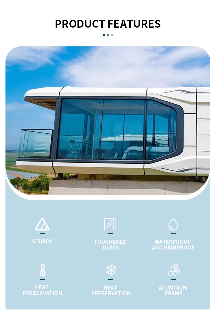 Space Capsule Movable Homes Mobile Prefab House Container Tiny Prefabricated Houses