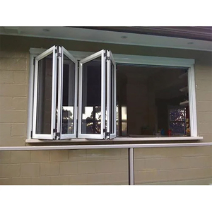 Ventanas plegables de aleación de aluminio de estilo americano moderno Patrón de apertura vertical para cocina Exterior Villa Diseño gráfico - Product Image 4