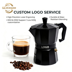 Kingze เครื่องชงกาแฟเอสเปรสโซสไตล์อิตาเลียนคลาสสิก1-2-3-6-9-12ถ้วยสำหรับบ้านสำนักงานธุรกิจ - Product Image 1
