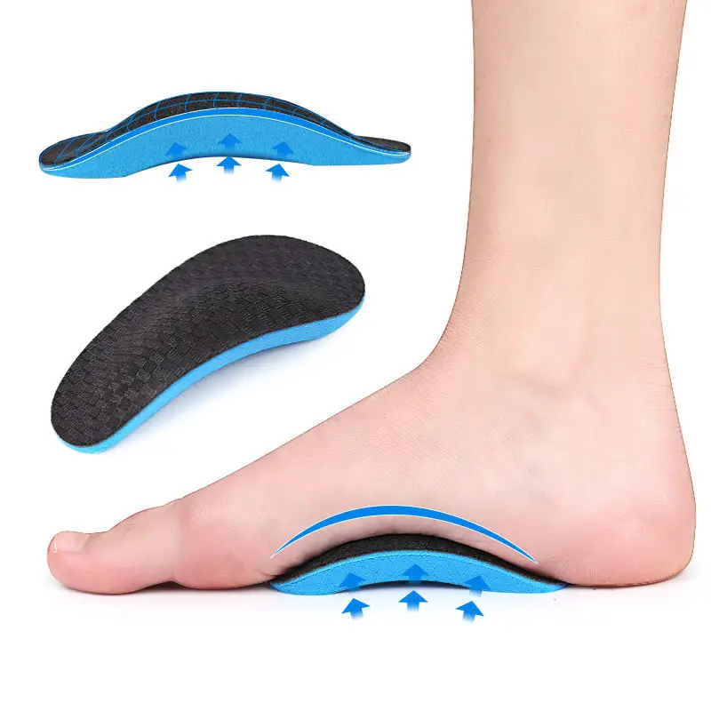 EVA Nylon Arch Support Half Pad Shock-absorbing Fasciitis, Foot Valgus, Flat Foot Corrective Insole