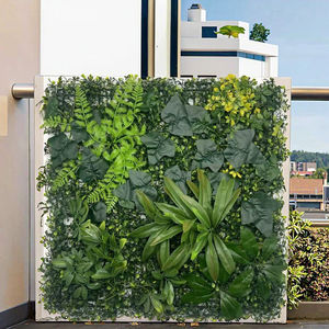 Mur végétal en herbe de Milan 50*50cm, décoration murale suspendue, panneau d'herbe verte artificielle, <span class=keywords><strong>haie</strong></span> de buis artificielle, toile de fond murale - Product Image 5