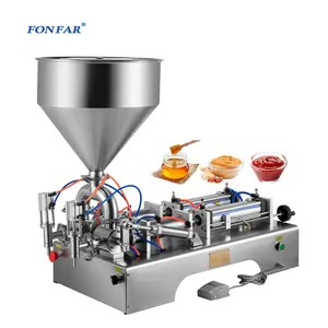 Production Line Sauce Cosmetic Cream Ointment Jar Paste Paint Jam Bottle High Viscosity Liquid Filling Machines