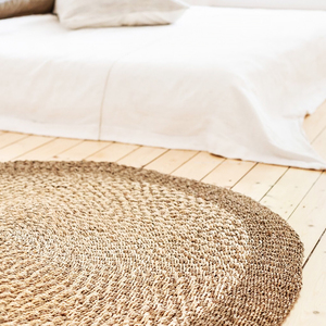 Việt Nam Nhà Máy Tự Nhiên Cỏ biển Phương Đông Phong Cách Tùy Chỉnh Kích Thước Sinh Thái Thân Thiện Với Vòng Thảm Dưới Bảng Trong Phòng Khách Hc11003 - Product Image 2