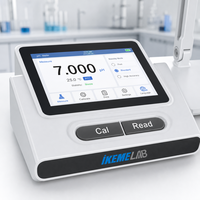 pH-mètre de paillasse IKEME, résolution 0,001 pH, testeur de pH numérique de laboratoire 3-en-1 (pH, mV, température) avec ATC pour la qualité de l'eau et les tests alimentaires