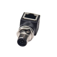 Adaptador Ethernet Gigabit RJ45 Leaka M12 de 8 Pines, Blindado con Código X, Montaje en PCB IP67 para Automatización Industrial, Fábrica OEM