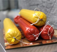 Film Susut Nylon Food Grade Transparan Tahan Air, Casing Poliamida Lembut untuk Kemasan Sosis Ham