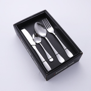 Ensemble de <span class=keywords><strong>couverts</strong></span> en acier inoxydable doré, vente en gros, ensemble de <span class=keywords><strong>couverts</strong></span> en titane doré, 24 pièces, boîte cadeau - Product Image 5