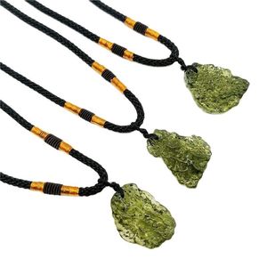 MECYLIFE Irregular Artificial Stone <strong>Necklace</strong> <strong>Moldavite</strong> <strong>Necklace</strong> - Product Image 4