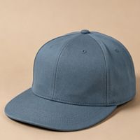 Gorra de Estilo Urbano Deportiva Vintage con Visera Plana, Cierre a Presión, Forro y Logotipo Personalizado, Gorra Lisa de Hip Hop