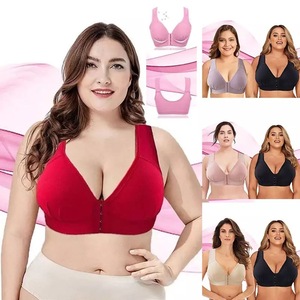 Reggiseno <span class=keywords><strong>Masi</strong></span> Plus Size Senza Cuciture Comfort Boost con Chiusura Frontale Elastico Push-up per Taglie Grandi Abbigliamento Premaman - Product Image 3