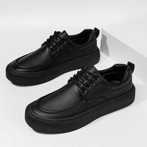 Zapatos de Vestir Formales de Cuero para Hombre, de Caña Alta, Cómodos, con Cordones, para Oficina, Transpirables, con Punta Redonda, para Uso Diario - Product Image 3