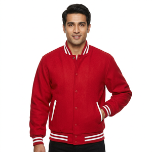 Veste universitaire vintage d'hiver sur mesure de haute qualité pour hommes, modèle OEM, en laine, style Letterman, coupe courte, pour adultes - Product Image 1