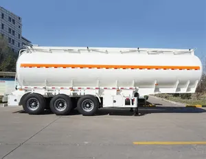 45cbm/45000L liquide/huile/carburant camion-citerne semi-remorque
