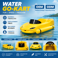 Bateau de loisirs marin robuste et étanche en fibre de verre anti-usure avec moteur 2 temps pour SUP et karting nautique