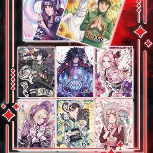 Cartes de jeu de table familiales DW, motif anime dessiné à la main, en PVC, impression couleur, coffret cadeau - Product Image 5