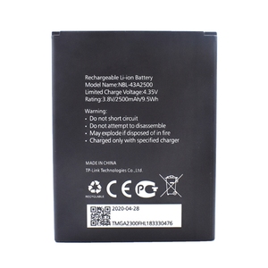 For Neffos NBL-43A2500 2500mAh Premium Repair Grade Replacement <b>Battery</b> C7s TP7051A CE RoHS Wholesale Bulk - Product Image 5