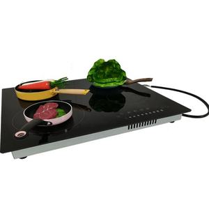 Table de cuisson électrique en céramique à quatre foyers, boîtier métallique, plaque chauffante encastrable 6400W - Product Image 2