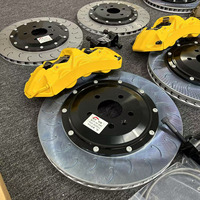 Kit de Freinage Avant/Arrière 4 Pistons Vraje Caliper Vert Néon avec Garantie de 3 Ans pour G37 Disque de Frein 380mm Ajustement Personnalisé