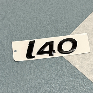 Emblème de voiture, logo 3D, autocollants de carrosserie en ABS pour <span class=keywords><strong>I10</strong></span>-I40/<span class=keywords><strong>N</strong></span> <span class=keywords><strong>LINE</strong></span> - Argent Noir, finition brillante de haute qualité, décoration et protection - Product Image 6