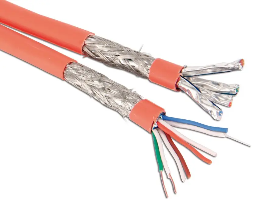 방수 26AWG S/STP Cat 7 이더넷 스풀 블랙 1000 FT 750MHz Cat7 이더넷 케이블