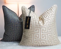 Housse de coussin jacquard de luxe de style européen pour le bureau, l'hôtel, la décoration de la maison, le fauteuil, le canapé, le coussin de sol