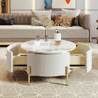 Nouveau canapé de luxe moderne Table d'appoint Centre Combinaison Petites tables d'appoint