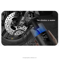 Pompe à air miniature multifonctionnelle pour voiture en ABS, portable, sans fil, rechargeable, avec manomètre numérique, gonfleur de pneus de vélo