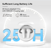 Auricolari da gioco TWS Bluetooth 5.3 ANC con cancellazione attiva del rumore, bassa latenza, bassi profondi, con microfono, Type-C per telefono
