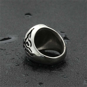 Men's Stainless Steel <b>Cross</b> <b>Ring</b> <b>Silver</b> Punk Style Geometric Design Gift Jewelry 260100 - Product Image 4