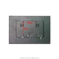 12 pouces HD-MI VGA BNC AV Interface USB cadre ouvert 1024*768 moniteur à écran tactile capacitif haut-parleur LCD industriel bureau nouveau"