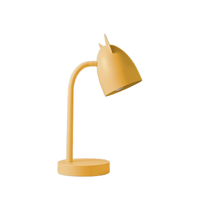 Lampe de table LED portable moderne au design simpliste avec corps en fer et abat-jour en métal alimentation cc sans fil emballé sur mesure