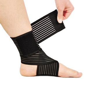 Attelle de cheville élastique beige multifonctionnelle pour le basketball, le football, la course à pied et la protection contre les entorses - Product Image 2
