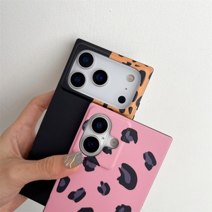 Funda Protectora para Teléfono con Diseño de Leopardo en Rosa y Marrón, Rectangular, para iPhone 17 16 15 14 Pro Max - Product Image 5