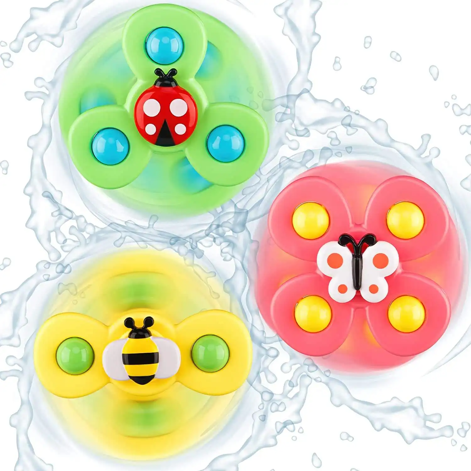 Hot Sale Suction Cup Spinner Toys For 1 2 Year Old Boys Baby Bath Fidget Spinner Toy Suction Cup Spinner Toy