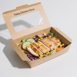 Scatole di Carta Personalizzate per Patatine da Asporto, Contenitori Monouso per Colazione, Vassoi per Snack, Confezioni per Pranzo - Product Image 3