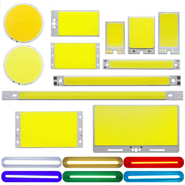 Customized Cob Led Chip Bar Panel LAMP 1W 3w Red Blue White Outdoor Dc 3v 12v HIGH POWER COB Led LIGHT Lamp Diy