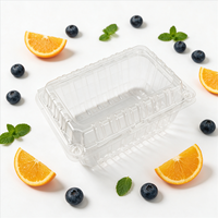 Groothandel Transparante Fruit- en Groenteverpakkingen Grote Capaciteit Houdt Vers Supermarkt Voedselveilig Gerecycled PET