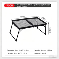 Ensemble table et chaises pliantes en aluminium robuste, léger et portable, idéal pour le camping, les pique-niques et les barbecues en extérieur.