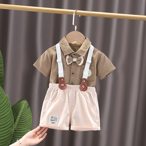 <span class=keywords><strong>Gilet</strong></span> d'été en coton pour garçons Vêtements pour enfants à la mode Vêtements pour enfants Ensembles de vêtements pour garçons Ensemble deux pièces pour enfants - Product Image 6
