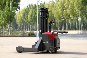 Chariot élévateur à palettes électrique tout-terrain 1,5t 1500kg 3m pour entrepôt extérieur, terrain accidenté, batterie lithium 48V, certifié CE - Product Image 2