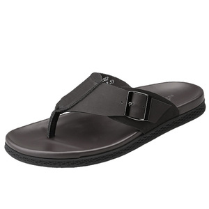 Sandalias Gongyang con Tira en el Dedo, de Cuero Genuino, para Hombre, Verano 2026, las Más Vendidas, Ligeras, Antideslizantes, de Suela Blanda para Exteriores - Product Image 1