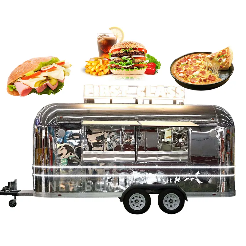 New Born customized food trailer with full kitchen equipments concession trailer food cart