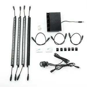 easy installation DC12V 900 lumen Six light strips kit With induction switch and battery box