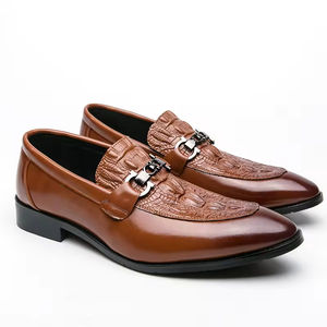 Chaussures Oxford pour hommes en cuir véritable de style italien haut de gamme, imperméables, amortissantes, antidérapantes, toutes saisons, evergreen, à enfiler, faites à la main - Product Image 3