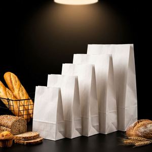Sac en papier kraft brun personnalisé avec logo pour restaurant, vente au détail, livraison à emporter, emballage alimentaire, pain, SOS - Product Image 2