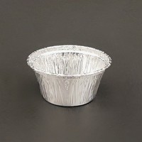 Barquette alimentaire jetable professionnelle ronde en aluminium pour services de traiteur aérien et hôpitaux