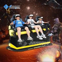 Cine de Realidad Virtual 9D Interior, Simulador de Vuelo y Montaña Rusa con Movimiento para Uso Educativo en Aeropuertos y Jardines