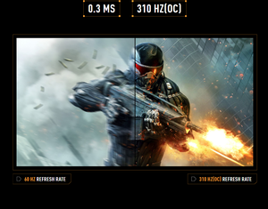 Monitor ASUS TUF Gaming VG259QMRL5A de 24.5 Pulgadas FHD 310Hz(OC) 0.3ms Fast IPS HDR400 para Juegos con IA y Altavoces Duales - Product Image 5