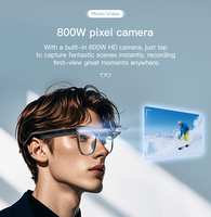 Lunettes Intelligentes avec Caméra, Traduction IA, Prise de Photos 4K 8MP, Identification d'Objets, Assistant Vocal, Lunettes de Soleil