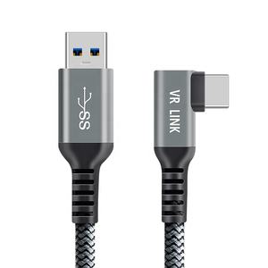 Câble de données USB 3.1 vers Type C à angle droit de 16 pieds (5 m) pour Oculus <span class=keywords><strong>Quest</strong></span> <span class=keywords><strong>2</strong></span> <span class=keywords><strong>VR</strong></span> Link Cable - Product Image 2
